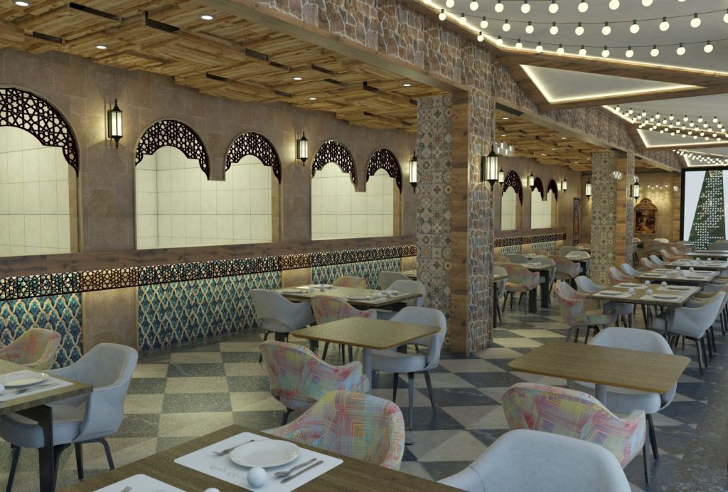 Resturent Interior decor in dubai