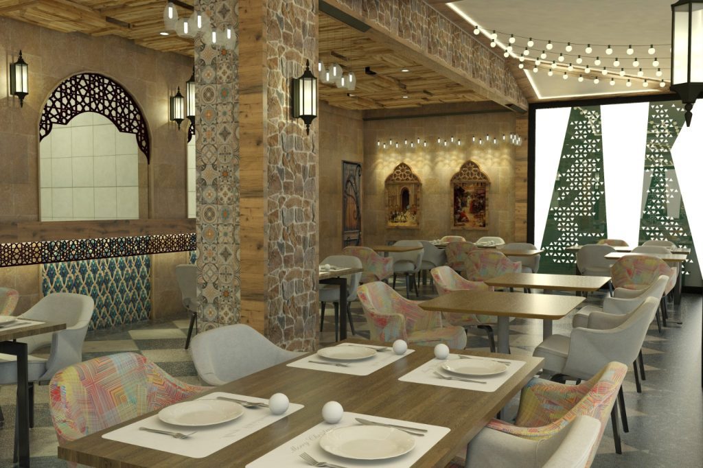Resturent Interior decor in dubai