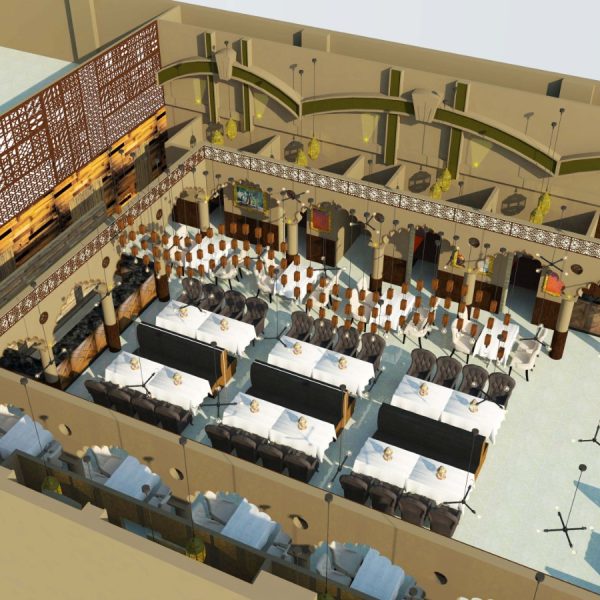 Miqat restaurant 3d view top