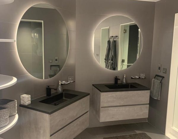 residential villa attached bathroom