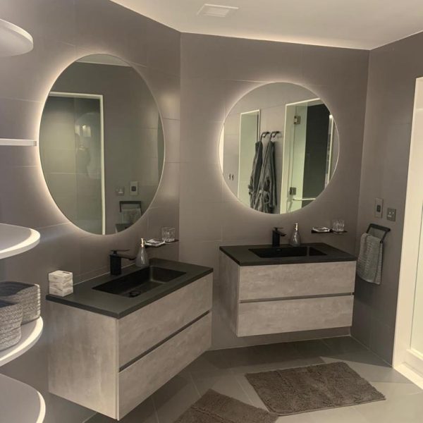 residential villa attached bathroom