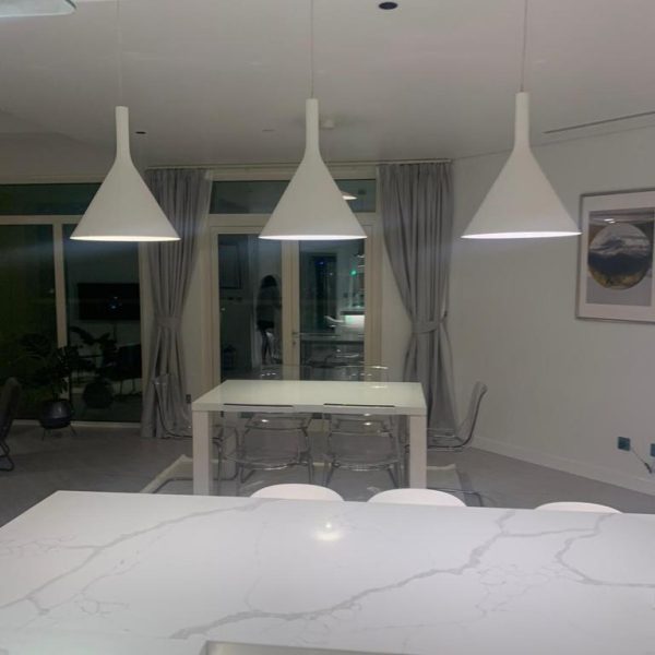 residential villa hanging light