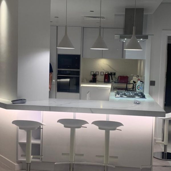 residential villa inside kitchen