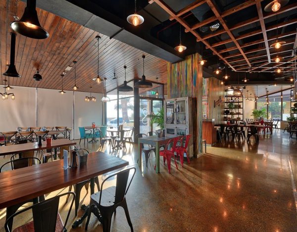 rivo cafe inside decor by bidcont