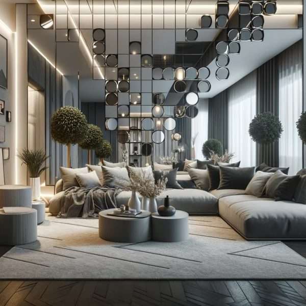 Mirrors decor in interior design