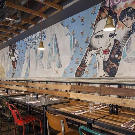 wall decor for restaurant interior