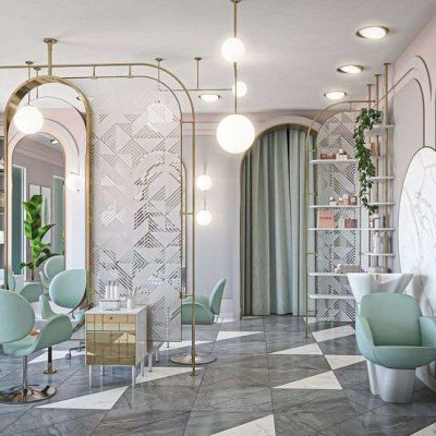 Pastel Hues salon interior