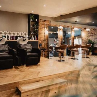 Salon interior lighting